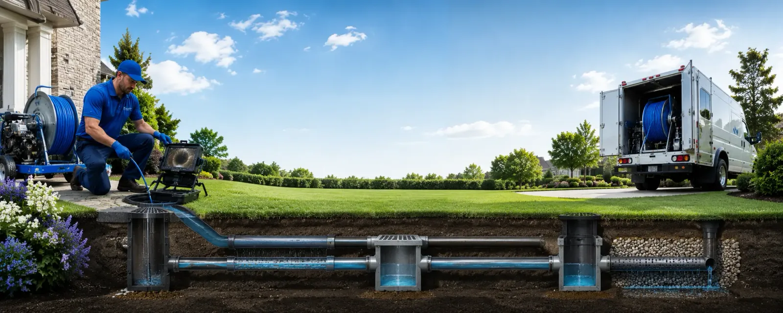 Outdoor drain cleaning information for Cadyville, NY